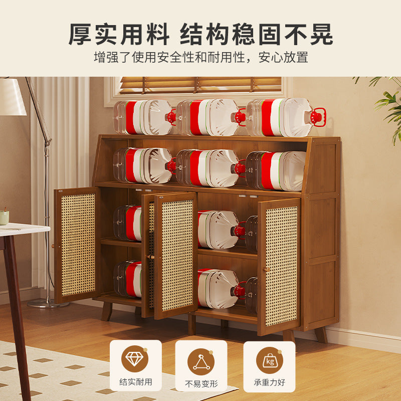 Medieval style solid wood sideboard living room storage cabinet new arrival tea cabinet wall-mounted small side cabinet storage cabinet