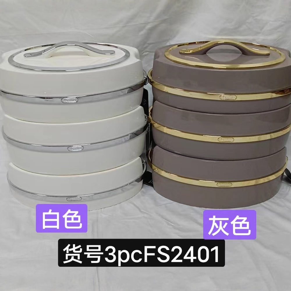 Insulated lunch box food warmerexport cross-border high-end 2l-2.5l-3l# hot-selling insulated tableware insulated box