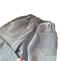 Spring new korean style girls' lace bow denim pants, fashionable and stylish children's trousers, trendy kids' clothing