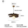 French medieval chinese ancient style rattan lamp restaurant japanese retro dining table chandelier bedroom master bedroom study balcony