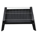 Outdoor bbq grill, portable folding charcoal grill for home use, wood burning bbq pit for outdoor cooking and camping