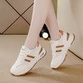 plus size white sneakers for women, 2025 spring new collection, mesh lightweight soft sole athletic shoes, women's breathable shoes