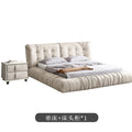Cloud bed casual modern technology cloth wabi-sabi style accessible luxury bed master bedroom cream style designer fabric bed
