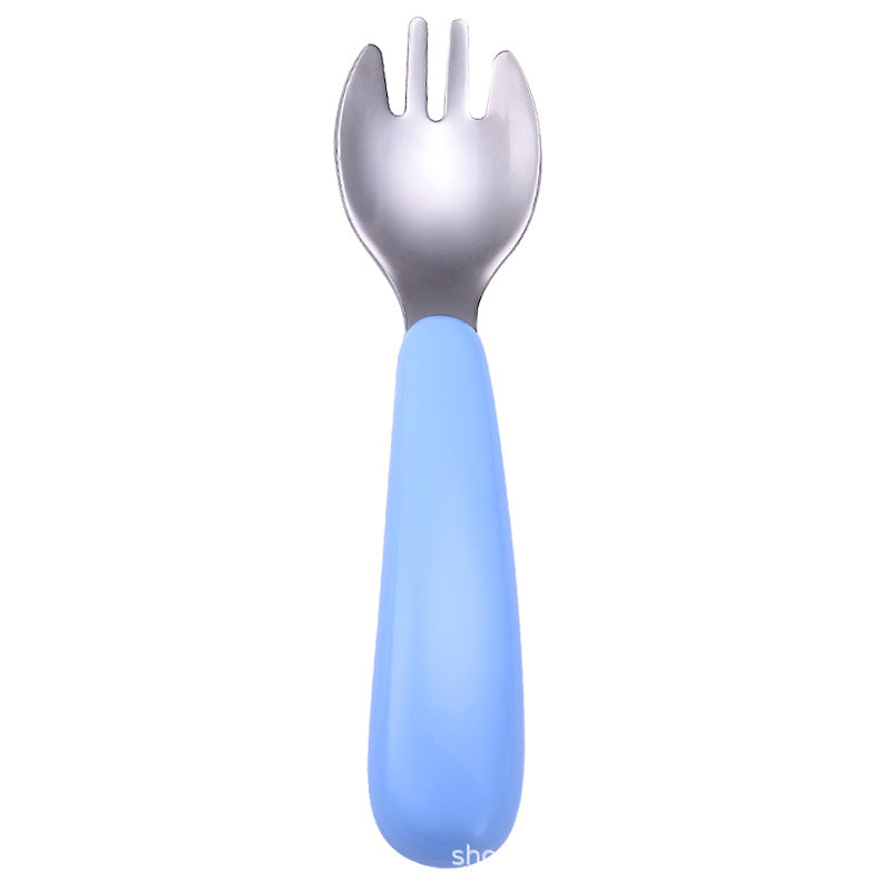 Cartoon 304 stainless steel children's tableware spoon fork box three-piece set baby tableware mother and baby gifts fork and spoon