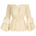 Amazon fashionretroruffleslong sleevesshirt women's  spring new arrival age-reducing sweettops