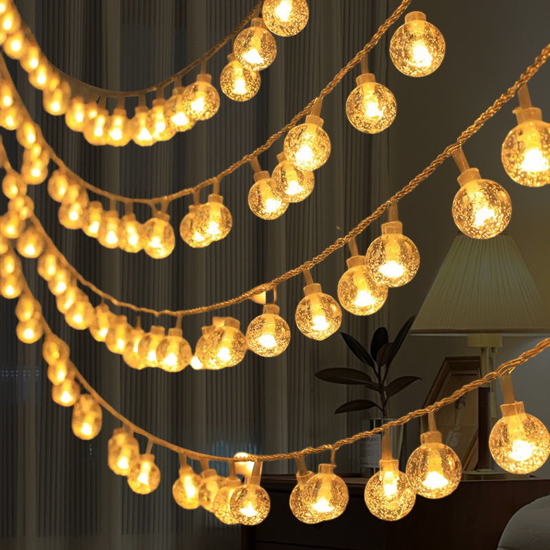 LED solar light string outdoor camping atmosphere flashing lights small colorful lights, garden atmosphere lights Christmas decoration string lights