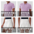 Tennis skirt set: antibacterial polo shirt, breathable t-shirt, gym outfit with built-in shorts, athletic skirt, lightweight summer style