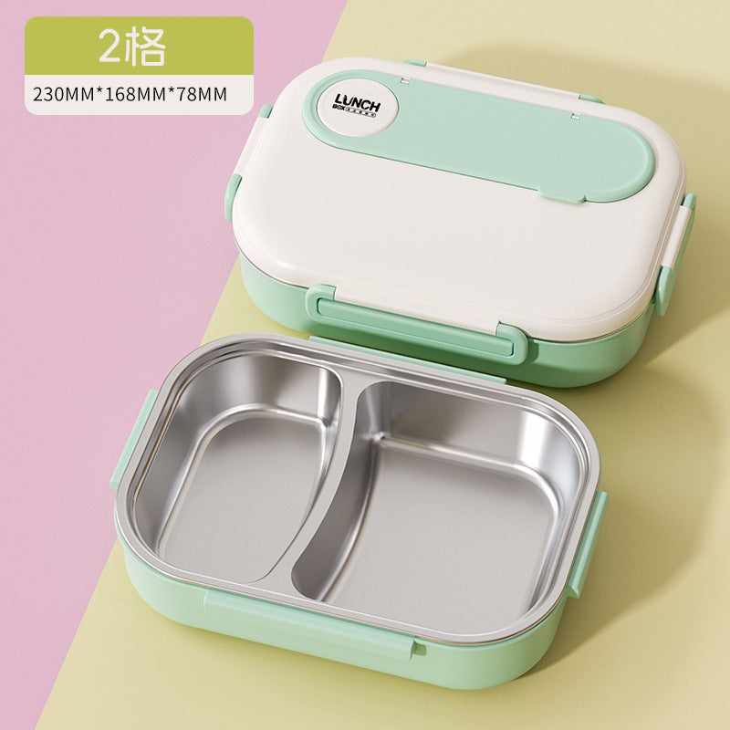 Kids' insulated lunch box - perfect for elementary and middle school students - divided compartment bento box - 304 stainless steel lunch container for boys