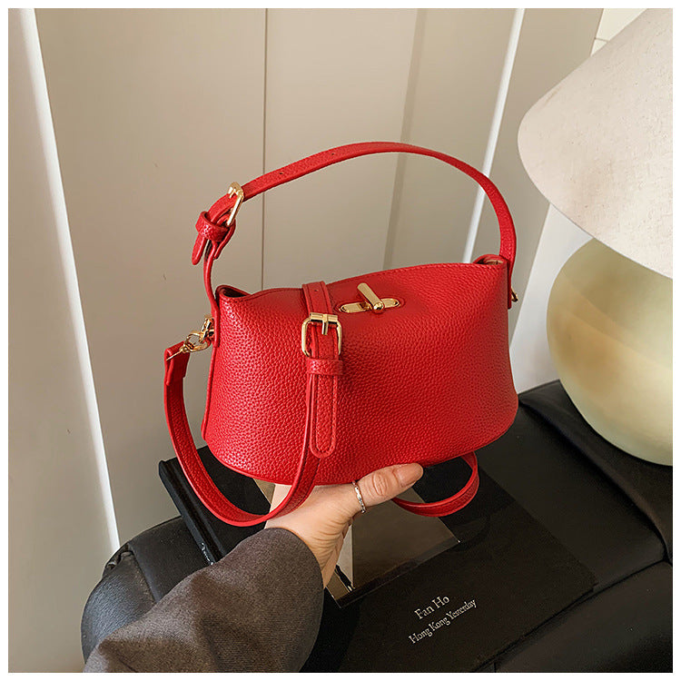 Cross-border messenger bag women's bag 2025 new summer niche shoulder handbag high-end sense foreign style work small bag