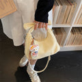 Sweet pleated handbag - 2026 spring new arrival - korean style fashion casual shoulder bag - minimalist chic crossbody bag