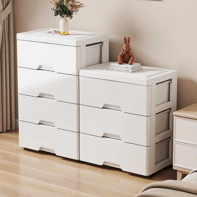 Drawer type underwear, underwear, socks storage box, bedroom clothing multi-layer organizing cabinet against the wall, bedside plastic storage cabinet