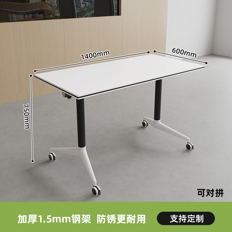 Desk trapezoidal foldable training table and chair combination patchwork bench conference table training room desk movable classroom