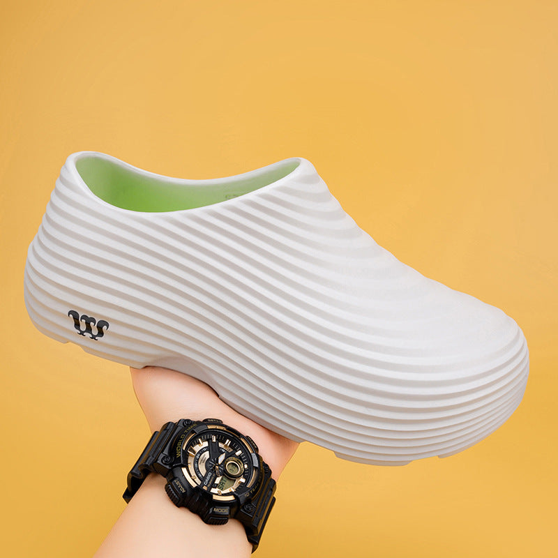 Chef shoes men's autumn kitchen work whirlwind Bobo men's shoes rainy day outdoor one pedal labor insurance work shoes