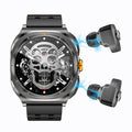 Flagship silicone black - dual call headphones & smartwatch