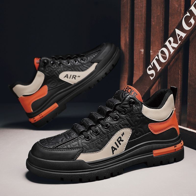 Men's shoes: 2025 autumn/winter new arrivals - versatile, trendy, leather, waterproof, casual running sneakers for men