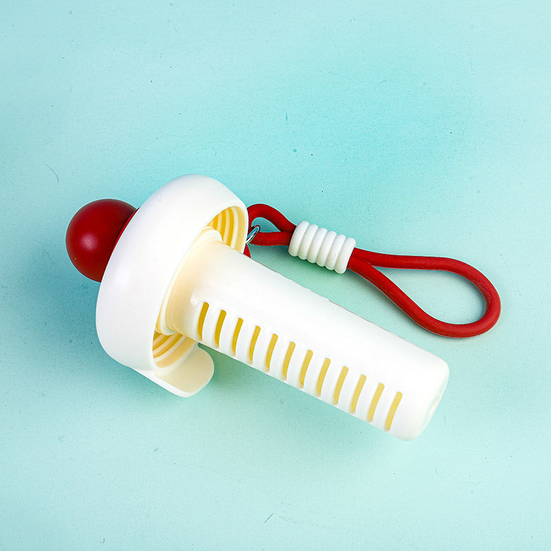 High-style cartoon floating ball plastic cup, large capacity, portable, trendy direct-drink plastic straw water cup, tea infuser cup - wholesale