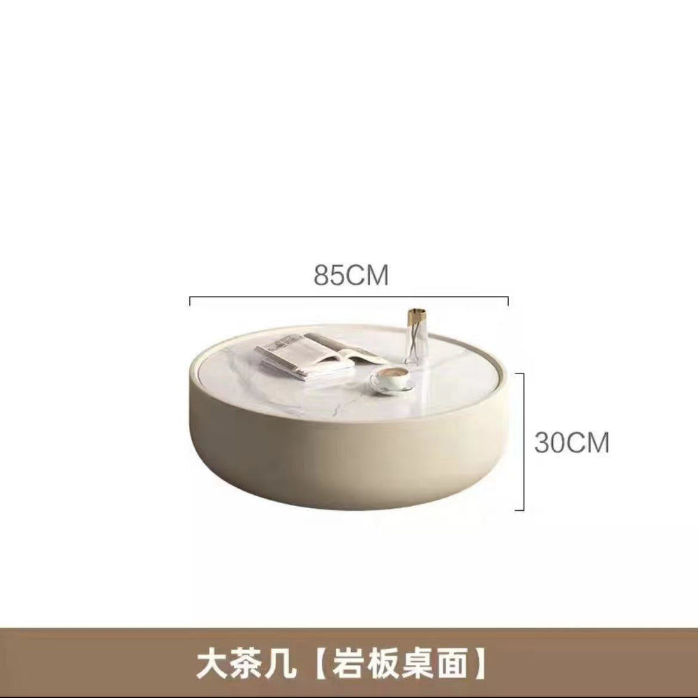 Solid wood slate coffee table cream style living room for home wood color large and small apartment floor cabinet accessible luxury stretch tv cabinet