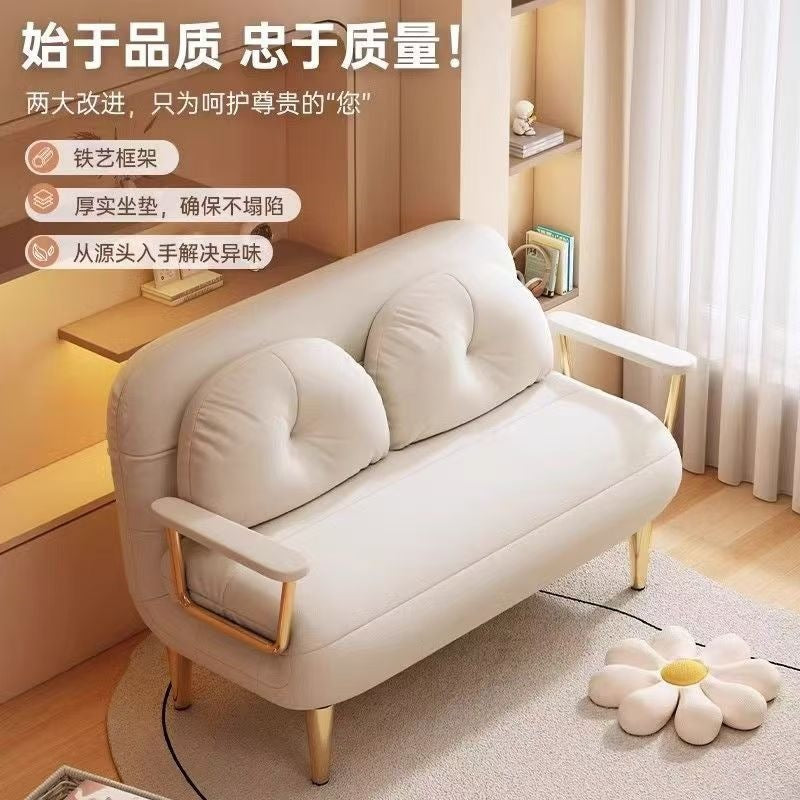 Sofa bed folding dual-purpose small apartment single living room balcony multi-functional new arrival double retractable cloud bed