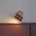 French medieval style solid wood wall lamp can be rotated bedroom bedside cafe bauhaus retro art decoration wall lamp