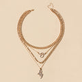 Wheat tassel necklace wholesale fashion cross-border hip-hop adjustable jewelry for women casualeasiest for match leaf pendant clavicle chain