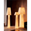 Wabi-sabi style all-over luminous large floor lamp, cream style living room, sofa, b&b atmosphere, bedroom fabric lighting