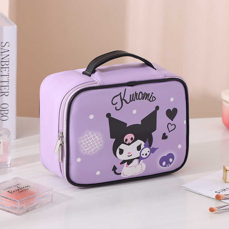 Sanrio Melody Kulomi cartoon cosmetic bag large capacity can be split cute high value travel storage bag