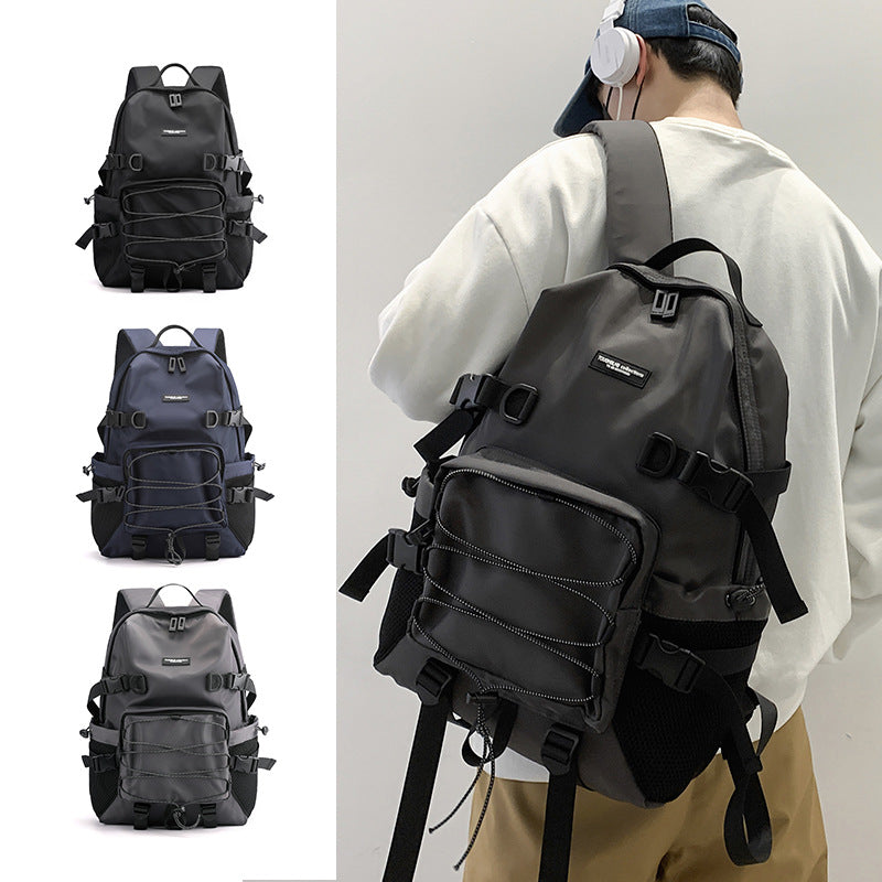 New Korean version trend backpack fashion personality travel backpack large capacity student bag outdoor anti-theft backpack