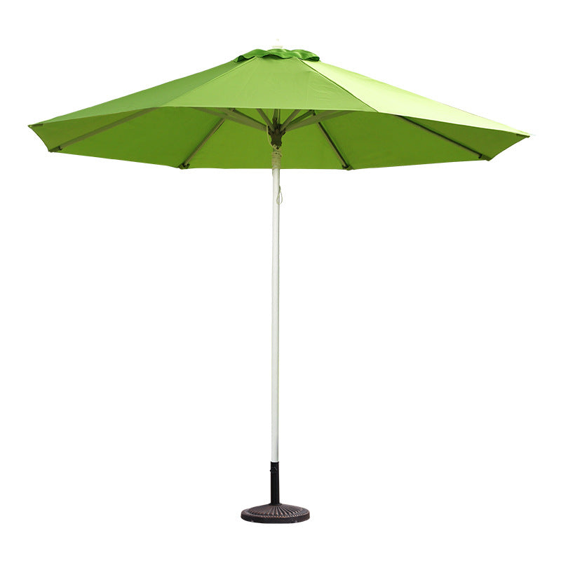 Export-grade aluminum alloy center-pole patio umbrella with rope pull - 3m diameter beach garden outdoor sun shade
