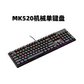 Dou ni mt520 true mechanical keyboard - blue switch, rgb lighting, gaming, office, laptop, cross-border e-commerce