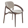 Italian dining chair - modern minimalist high-end home dining chair - leather dining chair - italian minimalist style dining chair - fabric dining chair