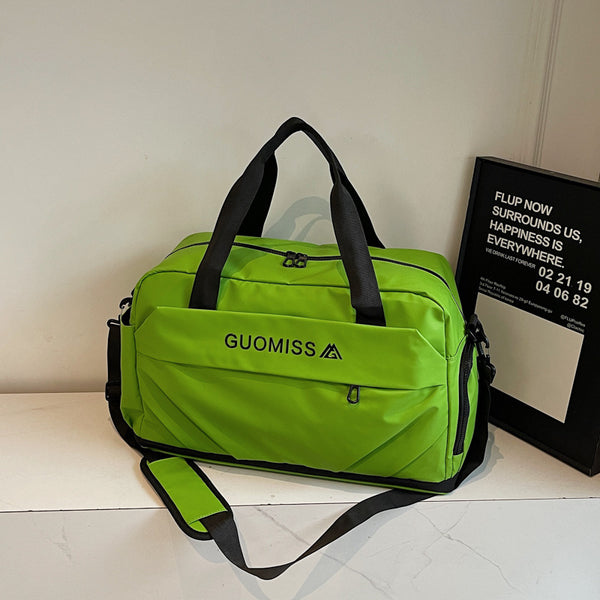 Short-haul travel bag, portable waterproof fitness bag, wet and dry separation, swimming storage bag, women's large-capacity sports training bag