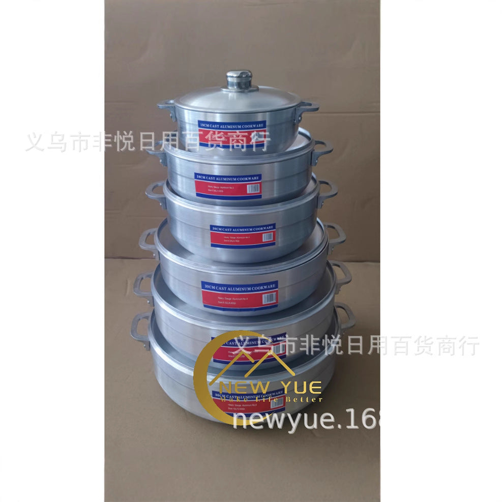 Factory direct sales cross-border aluminum pot household pot multi-functional aluminum pot kitchen aluminum pot commercial aluminum pot aluminum pot household aluminum pot