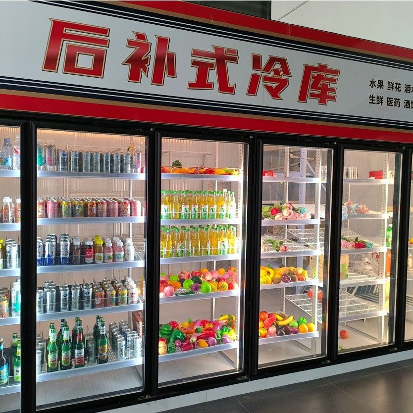 Supermarket back-up cold storage equipment, commercial display cold storage display cabinet, air curtain cabinet, fresh-keeping cabinet, freezer