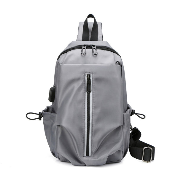 Trend Sports Casual Breast Bag Versatile Travel Men's Shoulder Bag Folded Fashion Large Capacity Messenger Bag Wholesale