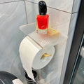 Acrylic roll paper holder toilet paper holder storage rack cross-border exclusive free labeling bathroom storage rack paper holder