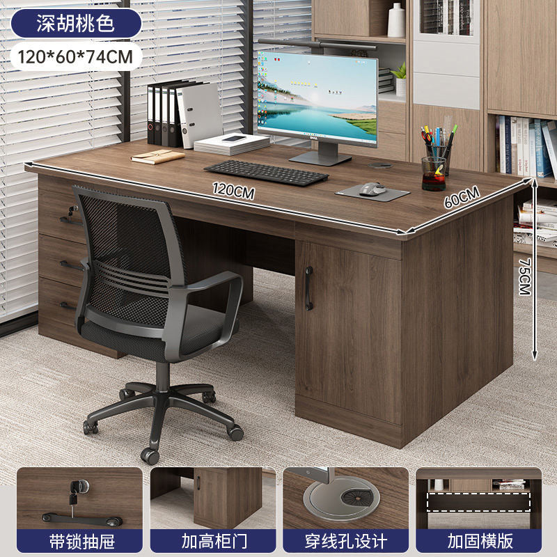 Office desk boss desk casual office with drawers 5 new light luxury staff position computer table