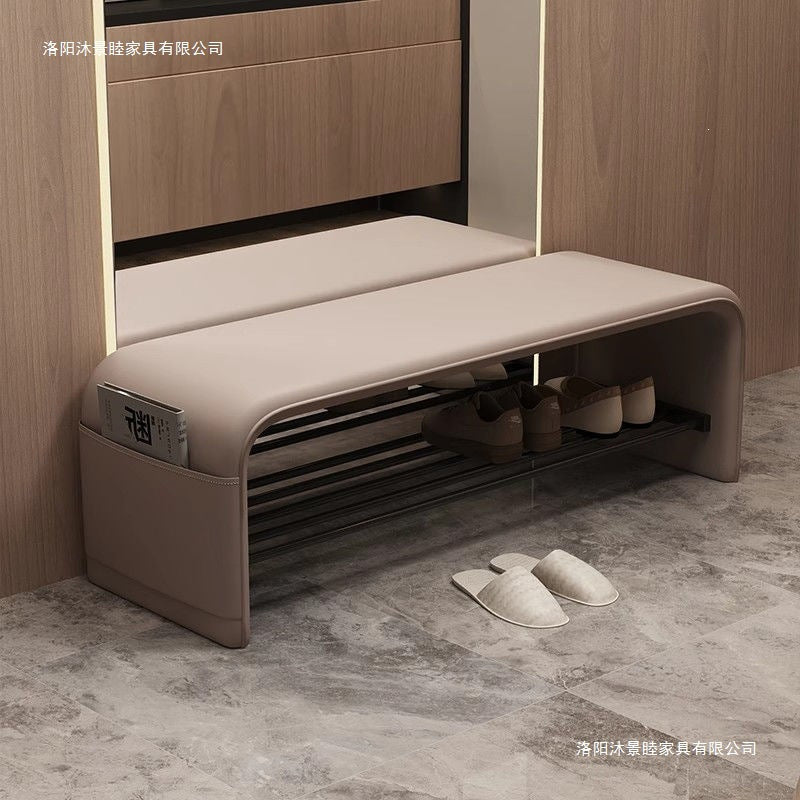 For home door shoe changing stool stool all-in-one shoe cabinet entrance shoe stool accessible luxury bedroom bench bench