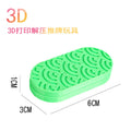 Kids puzzle 3d printing magnetic suction decompression handy gadget push card finger gyro boy handle piece casual unique toy