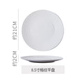 Scandinaviancasual style high-looking black and white ceramic tableware baking dish popular hotel restaurant high-end display flat plate