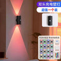 Colorful gradient light atmosphere night light smart human body sensor rechargeable magnetic rgb colorful ins style wall light