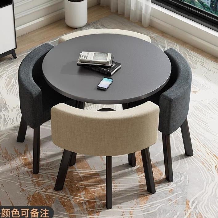 Casual negotiation balcony casual table and chairs office reception coffee shop sales office rest area commercial for home small round table