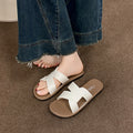 Summer new arrival: cross-strap everyday beach sandals - trendy, versatile, lightweight, and stylish beach slippers for women