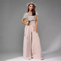 spring new arrival: cross-border  fashion - european & american style sequin bodysuit, trendy short-sleeve casual jumpsuit/pants
