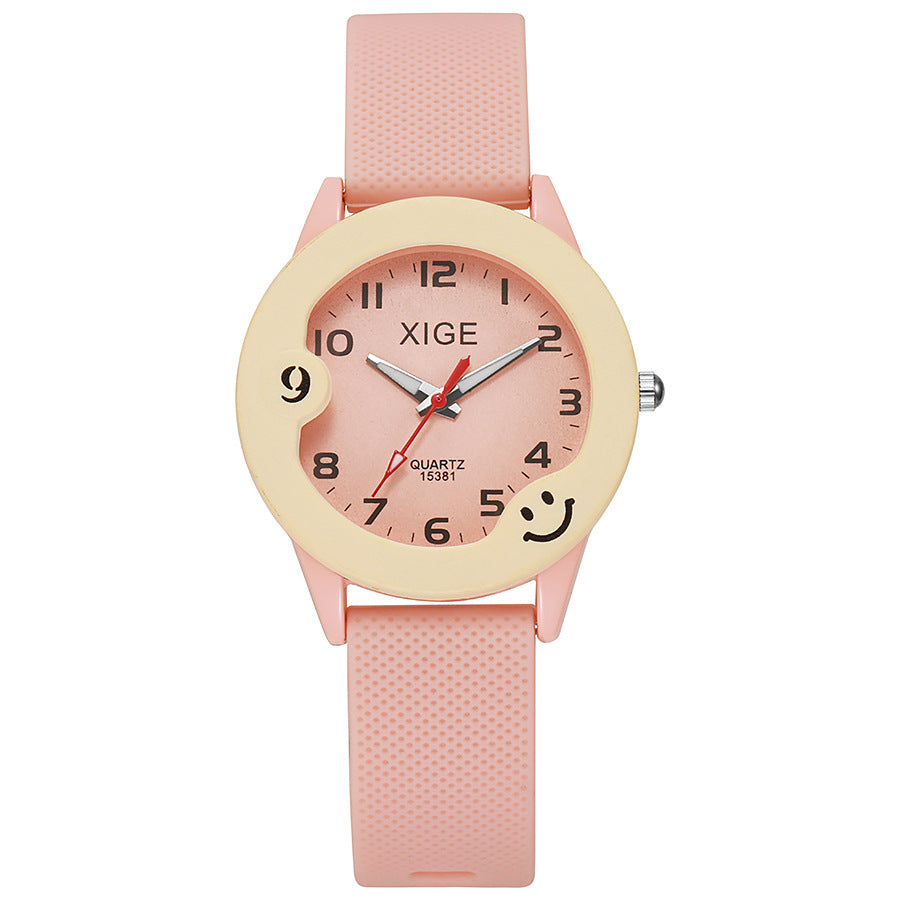 Kids' waterproof quartz watch - candy color minimalist silicone sports gift watch - toy watch - waterproof children's watch