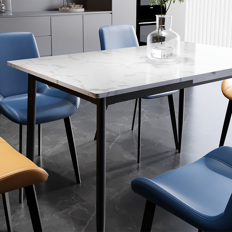 Customizable rock slab dining table - perfect for small spaces, modern minimalist, light luxury style, study table, extendable dining table