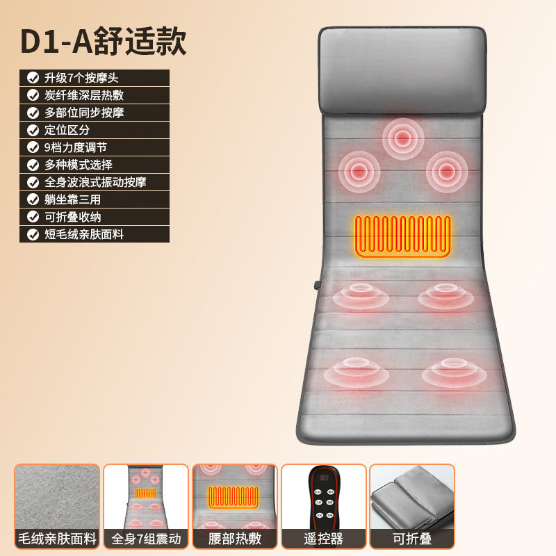 Kneading vibration hot compress massage mattress for home massage chair cushion gift cervical spine massager dropshipping massage pillow
