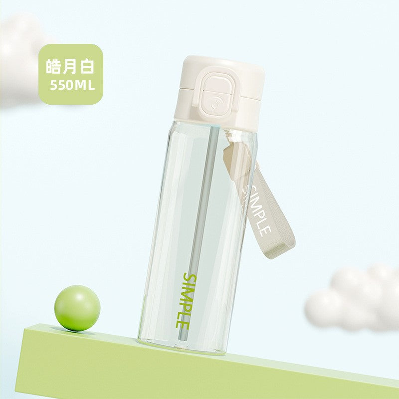 Here are a few options, depending on the specific nuance you want to convey:  **option 1 (focus on functionality):**  "men's sports tumbler 2026 - new portable design for students, perfect for school. includes straw and plastic construction for easy tea b