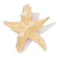 Ins style alloy hair clip wholesale european and american cross-border marine duckbill clip starfish niche high-end conch hair hair accessories