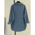 Full real shot shein independent station 1688  hot selling casual corduroy shirtoutwear