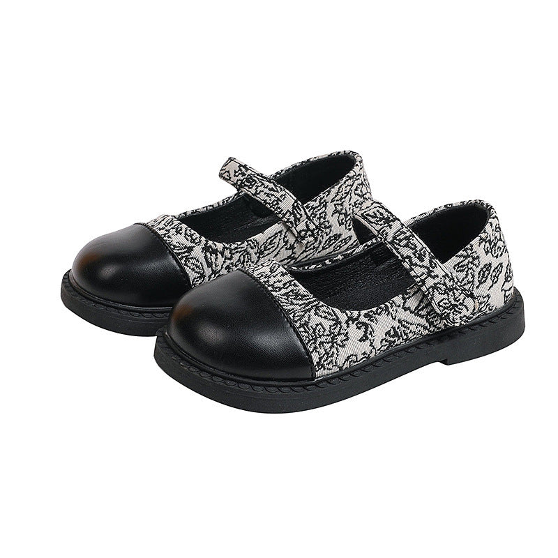 Vancahao girls' flats - new autumn  collection: stylish princess shoes for kids, soft-soled korean fashion leather shoes